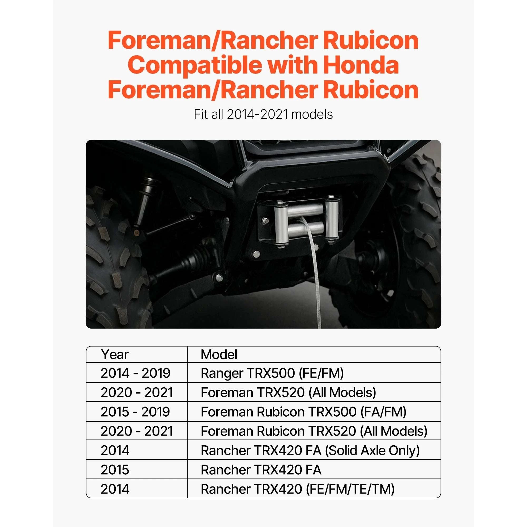 2000–3600 lbs Winch Hitch Mount for ATV Recovery and Towing-