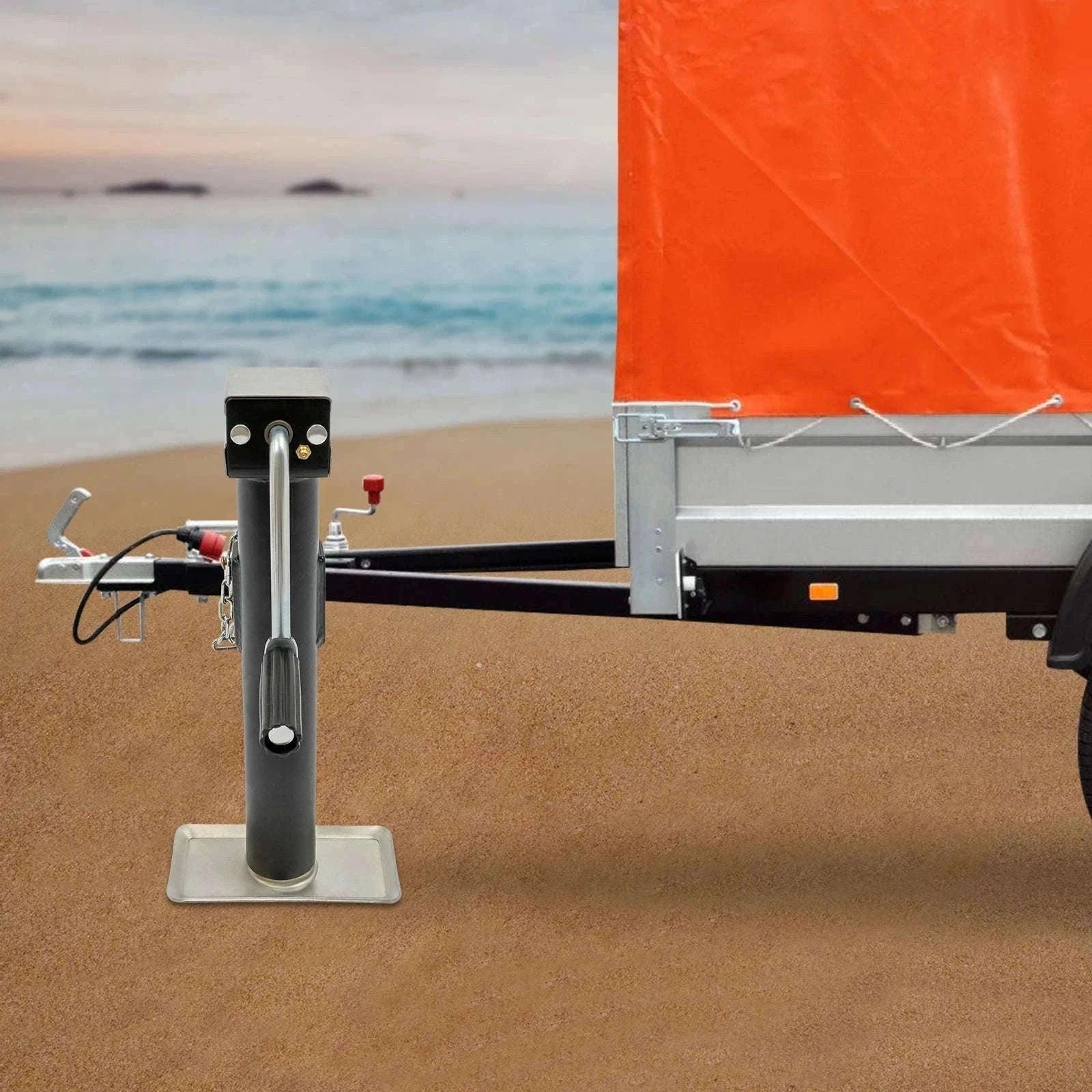2000 lbs Weld-On Trailer Jack with Support Base-spain