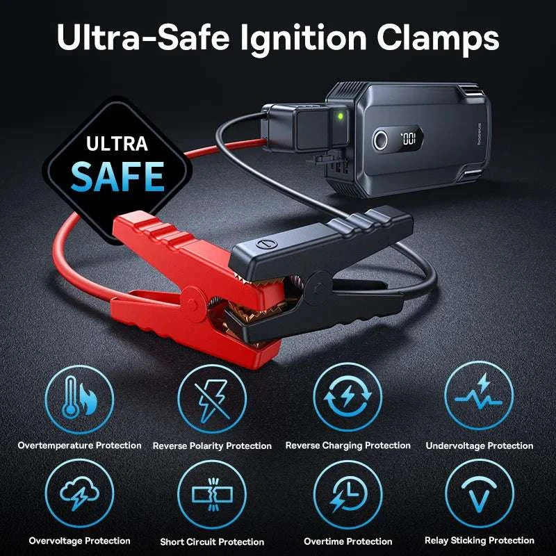 20000mAh Car Jump Starter 8000A Portable 12V Battery Booster-20000mAh