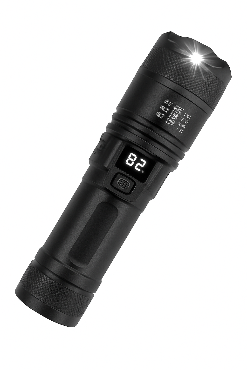 Lanterna LED recarregável 2000LM com zoom para atividades ao ar livre