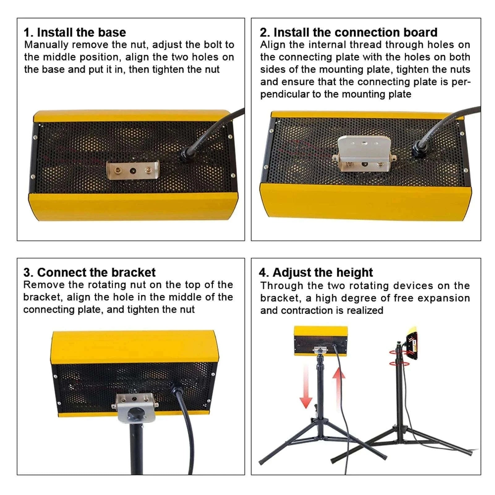 2000W Infrared Paint Curing Lamp with Adjustable Bracket-ZJ-SC-002 / 220V EU / GERMANY