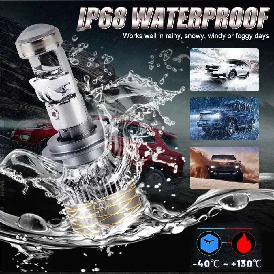 2000W LED Headlight Bulb 6000K Canbus H7 H4 H11 9005 9006-6000K Cold White / 9006/HB4