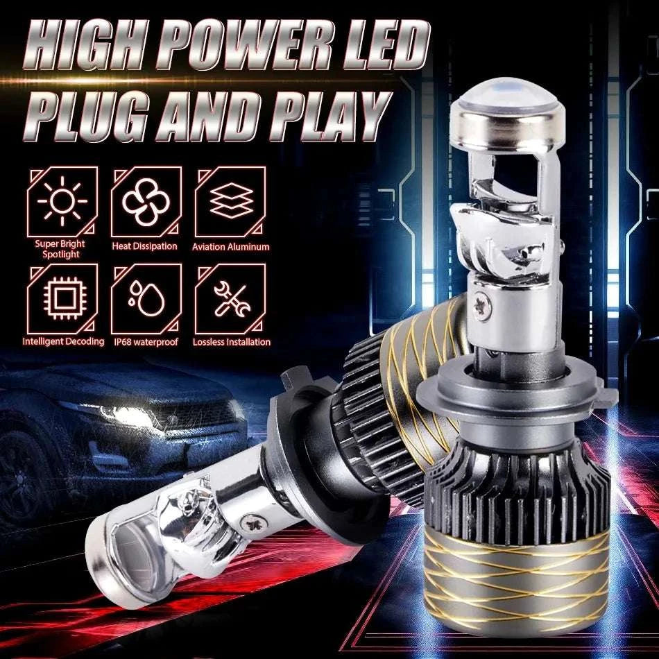 2000W LED Headlight Bulb 6000K Canbus H7 H4 H11 9005 9006-6000K Cold White / 9006/HB4