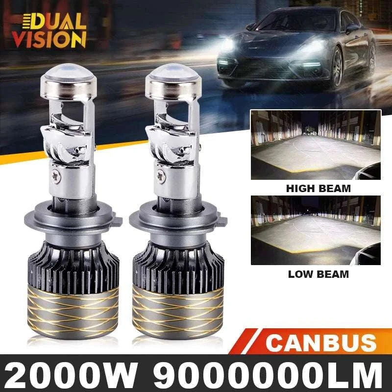 2000W LED Headlight Bulb 6000K Canbus H7 H4 H11 9005 9006-6000K Cold White / 9006/HB4