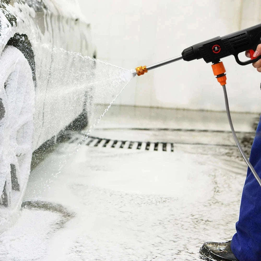 200W Cordless High Pressure Spray Gun Car Washer-With 2X15Cell Battery / Poland / Electric