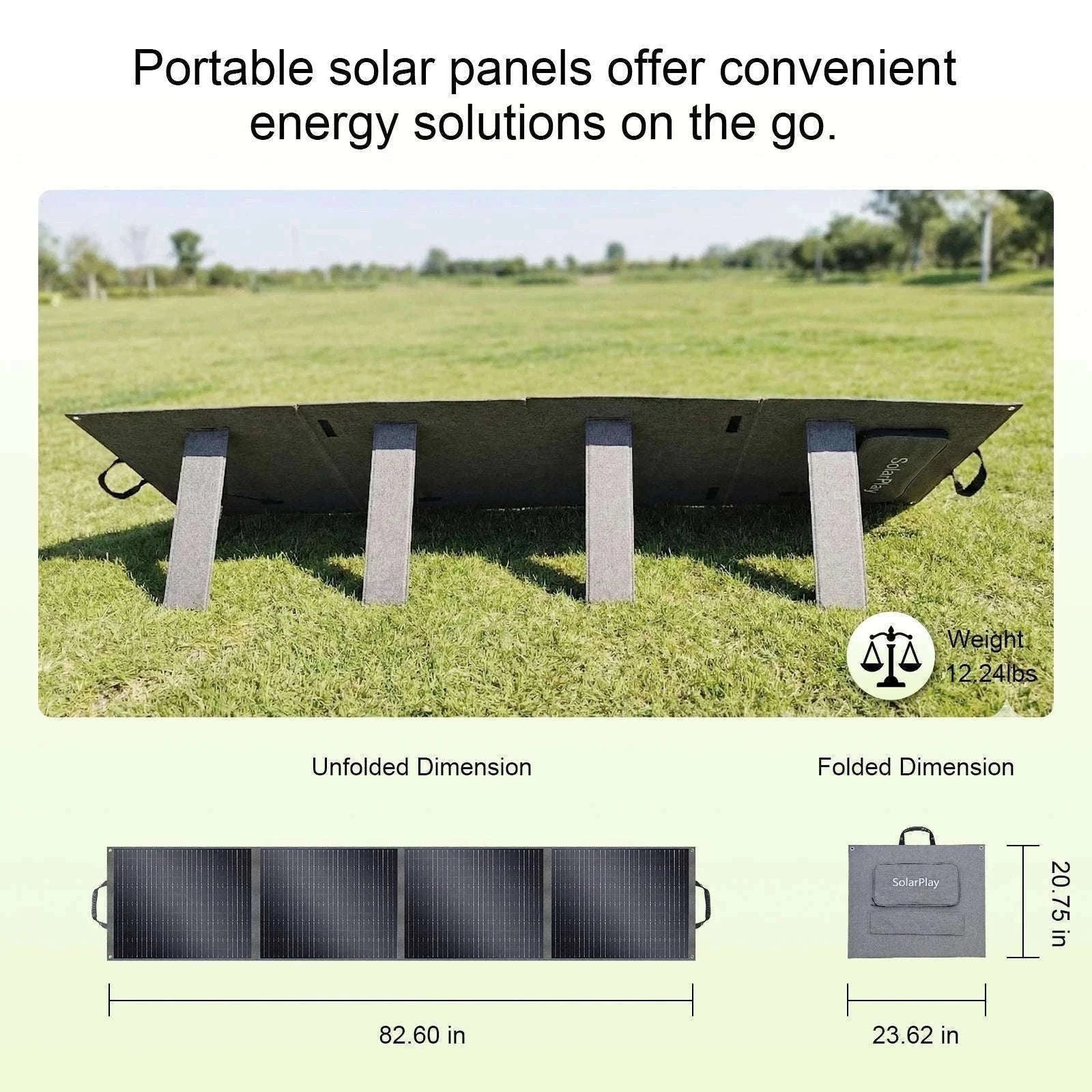 200W Foldable Solar Panel Charger for Camping & Backup Power-200W 18V / United States