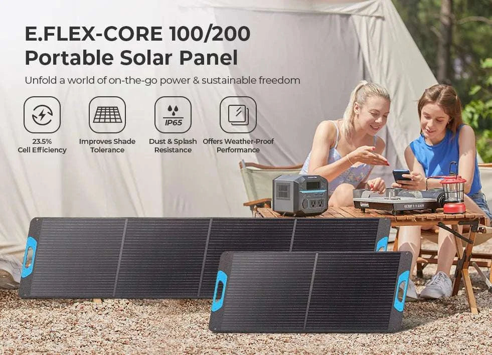 200W Portable Solar Panel Foldable IP65 Charger for RV & Camping-United States