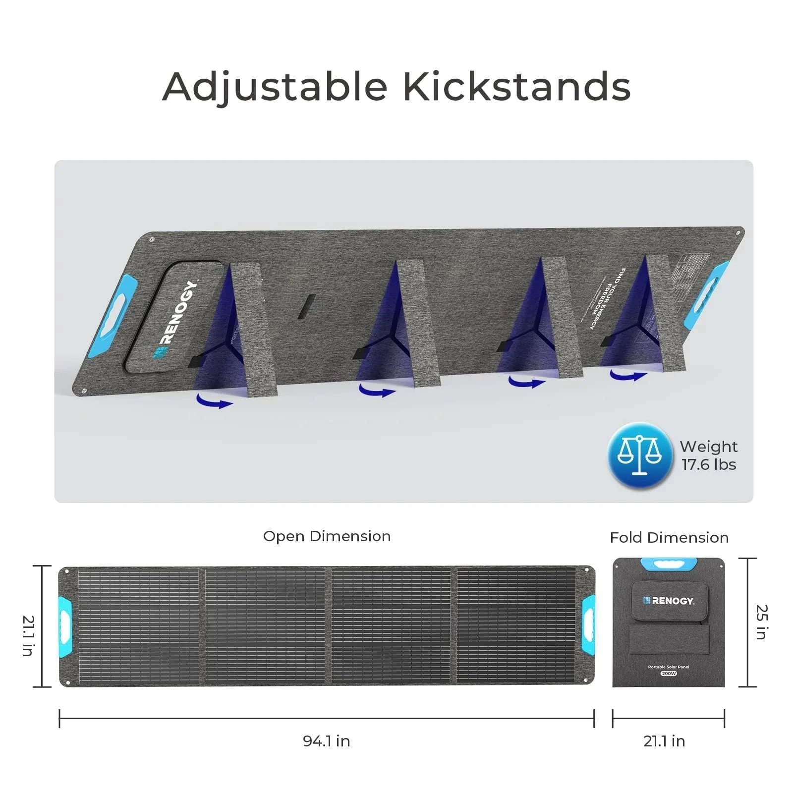 200W Portable Solar Panel Foldable IP65 Charger for RV & Camping-United States