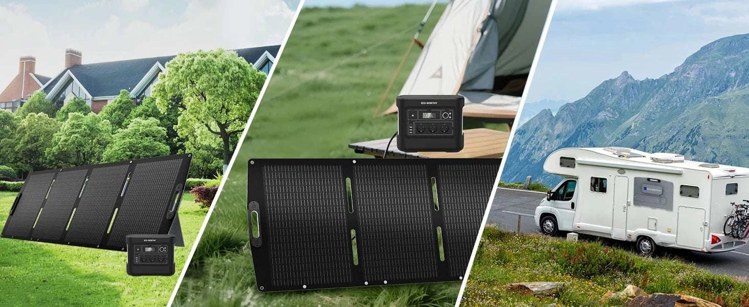 200W Portable Solar Panel with 23% Efficiency & Adjustable Kickstand-United States