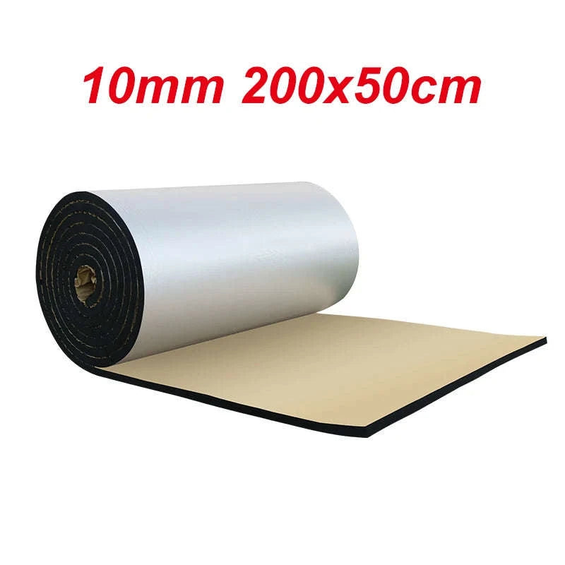 200x50cm Car Sound Deadening Mat Aluminum Foil Closed Cell Foam 5/7/10mm-7mm  200x50cm