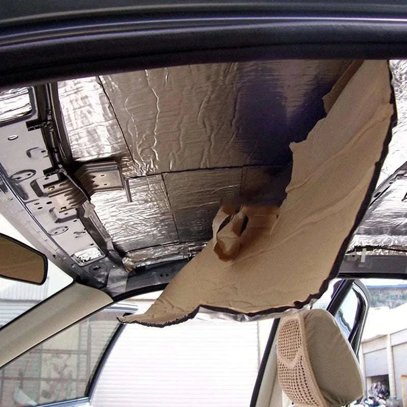 200x50cm Car Sound Deadening Mat Aluminum Foil Closed Cell Foam 5/7/10mm-7mm  200x50cm