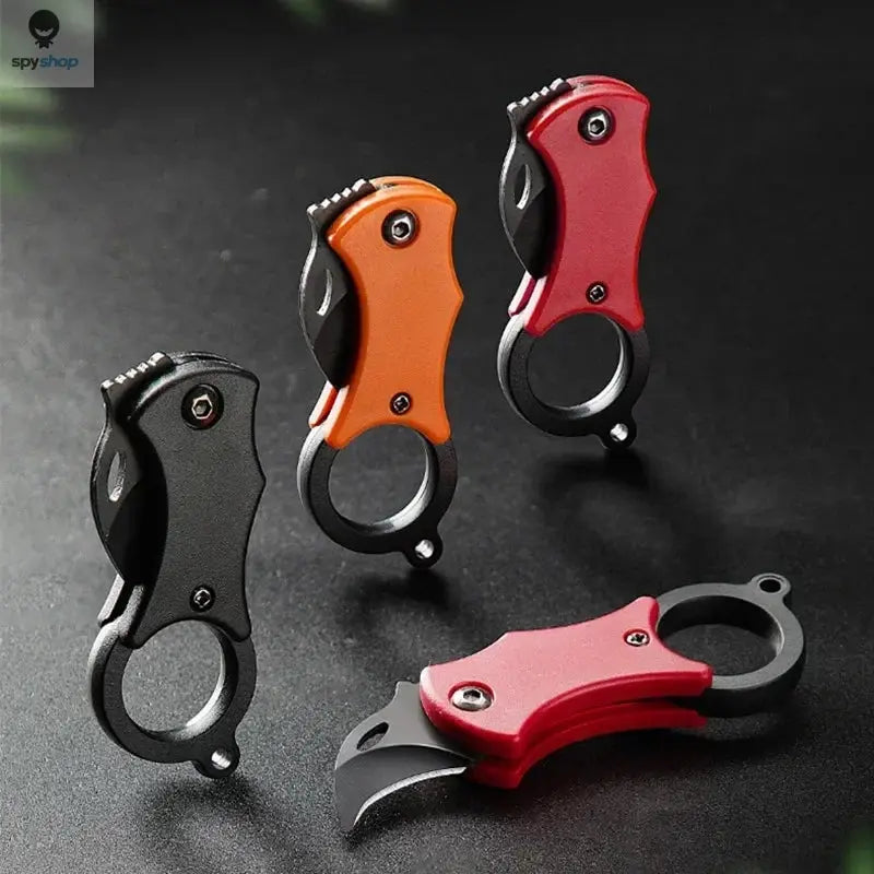 2024 New Outdoor Folding Knife EDC Key Fox Claw  Box Cutter Necklace Knife Camping Portable Self-defense Pocket Knife 