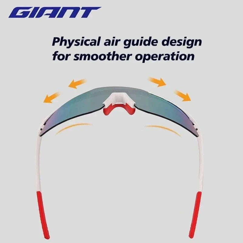 2025 Giant Cycling Glasses UV400 Anti-Fog Sports Sunglasses-C8-with-box / China Mainland