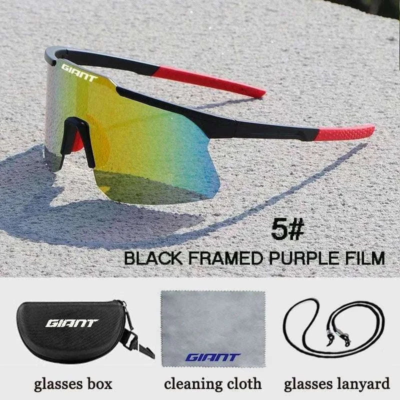 2025 Giant Cycling Glasses UV400 Anti-Fog Sports Sunglasses-C8-with-box / China Mainland