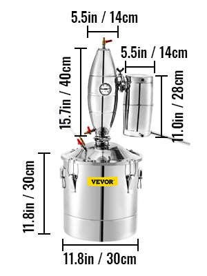 20L-70L Stainless Steel Alcohol Distiller Kit-20L / United States