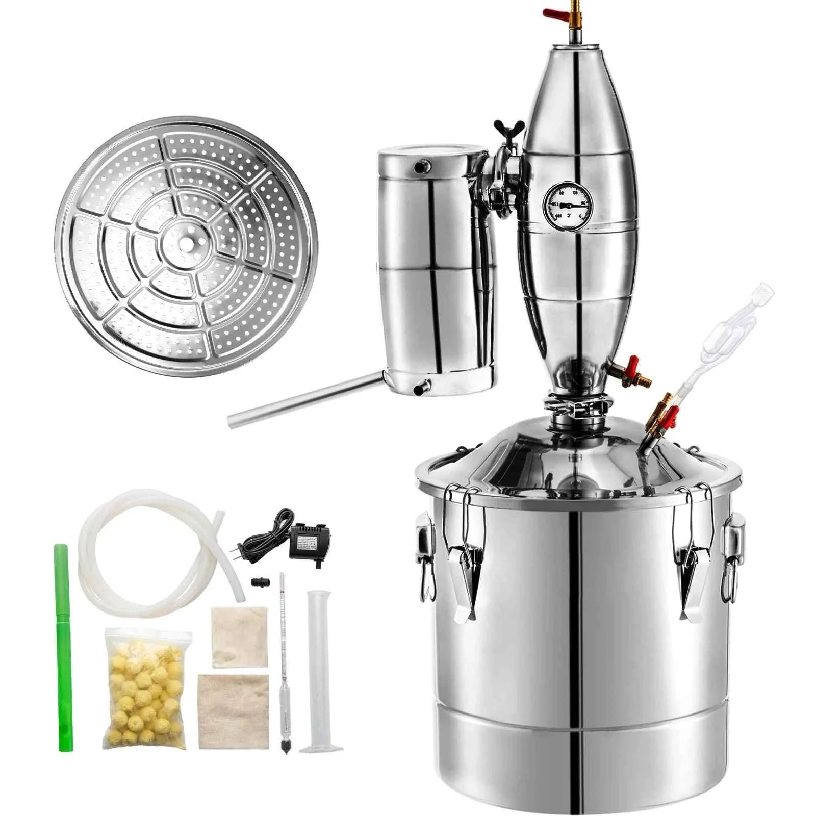 20L-70L Stainless Steel Alcohol Distiller Kit-20L / United States
