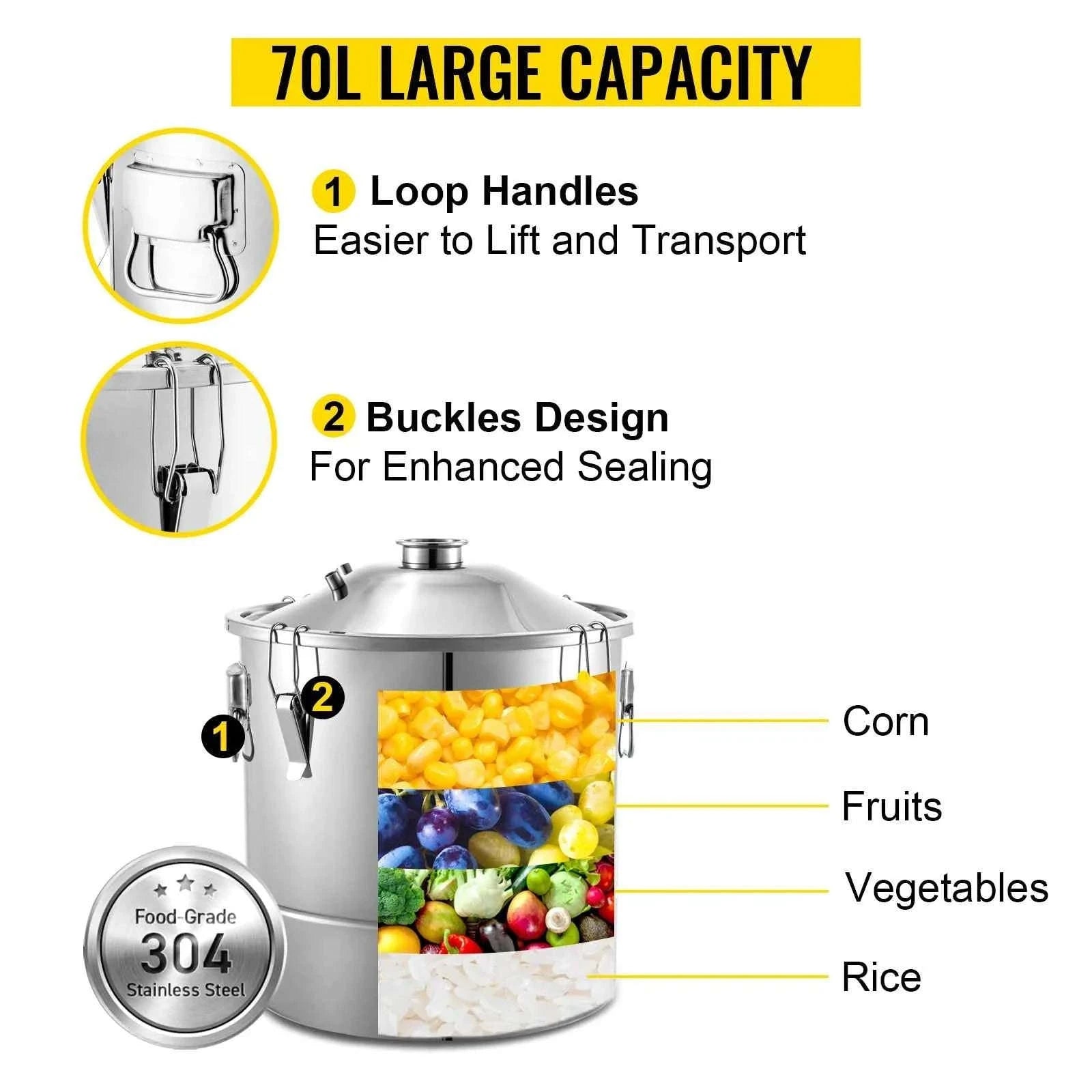 20L-70L Stainless Steel Alcohol Distiller Kit-20L / United States