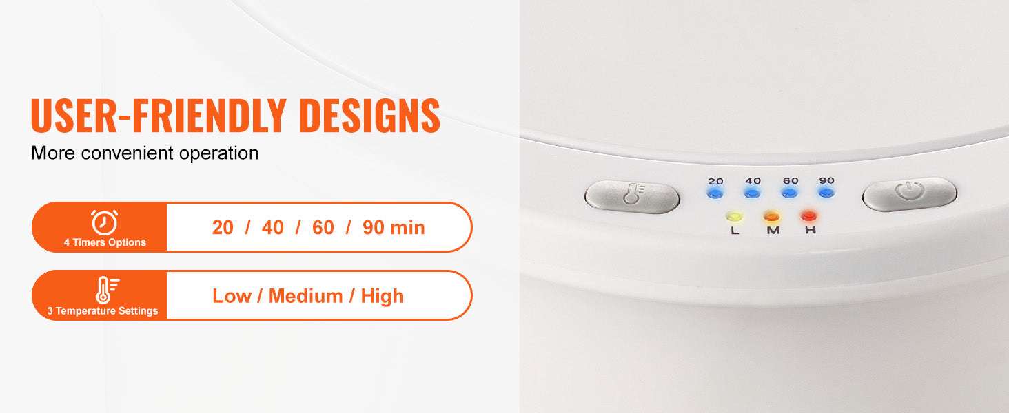20L Large Towel Warmer Bucket with Timer, LED Display & Child Lock-Indicator Lights / United States