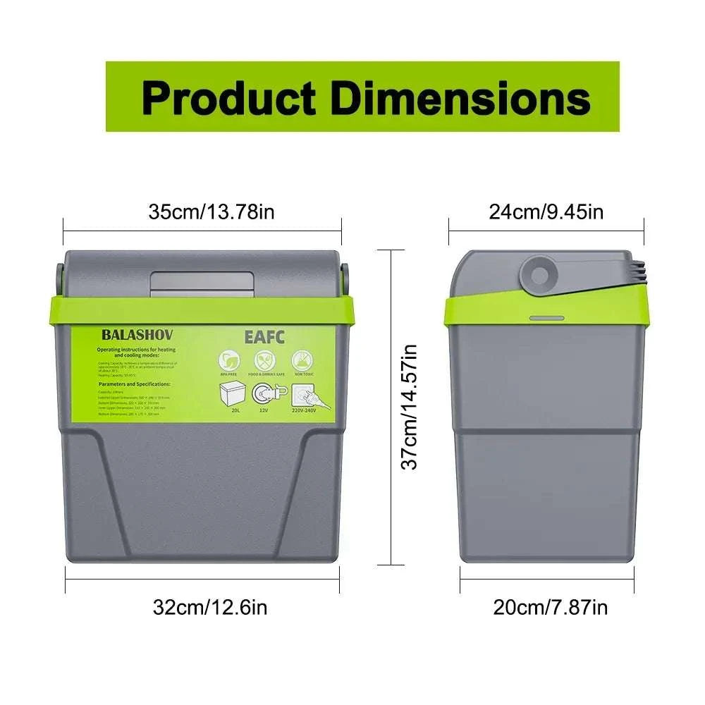20L Portable Mini Fridge Cooler & Warmer for Car, Home, Travel-Home or Car / UK