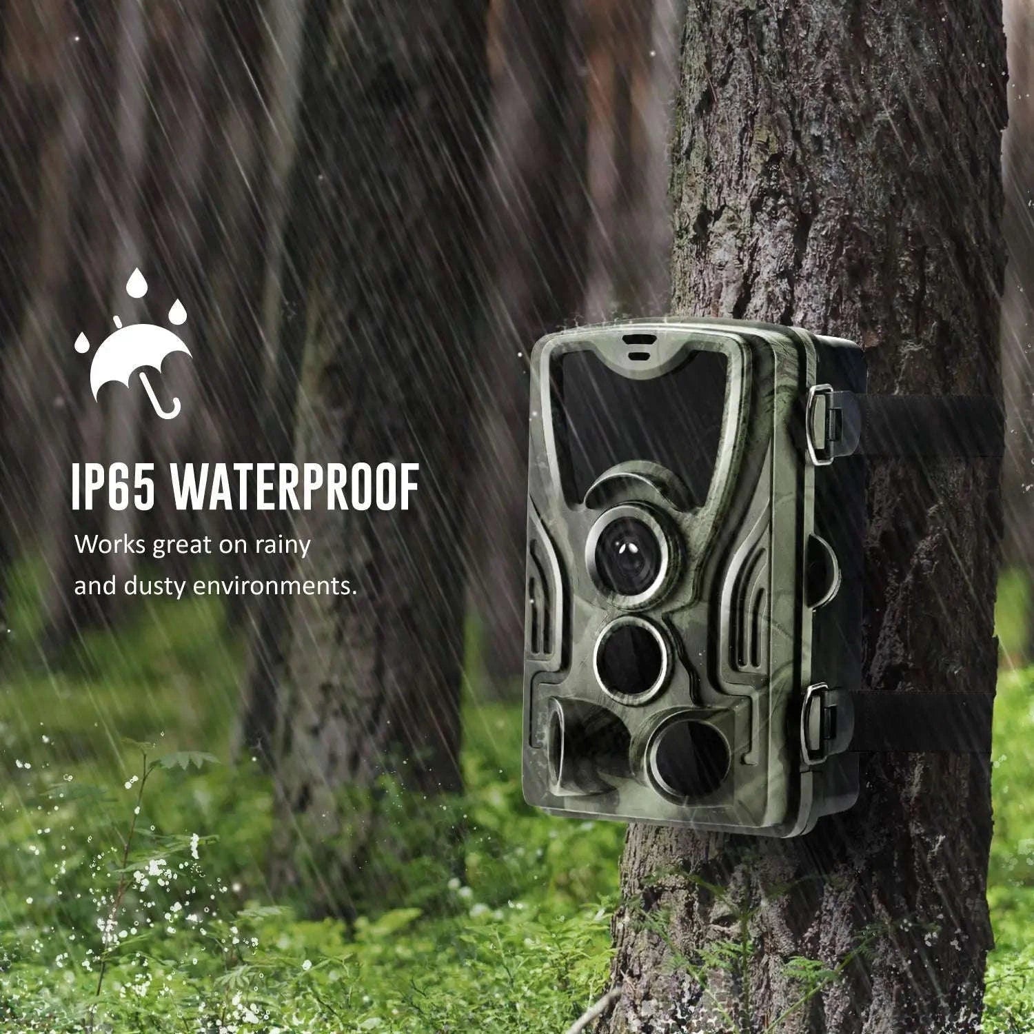 20MP 1080P Outdoor Trail Camera with 5000mAh Battery-EU PLUG