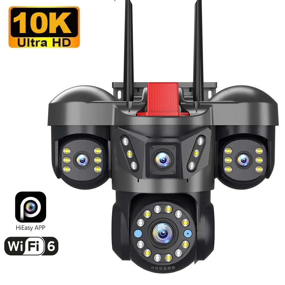 20MP 360° WiFi Security Camera with Auto Tracking & 4 Screens-6K NO SD Card / EU Plug