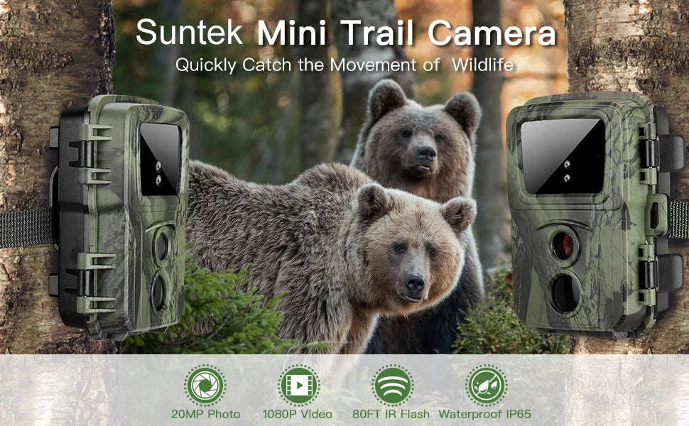 20MP Mini Trail Camera with Night Vision and Fast Motion Detection-1PCS Mini600