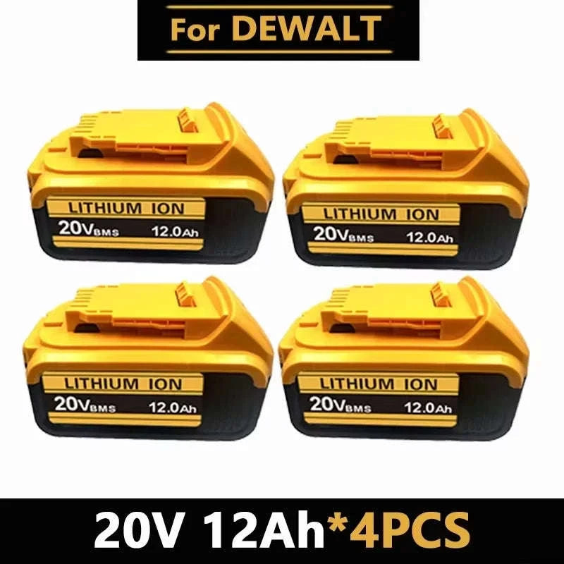 20V 12.0Ah Li-Ion Power Tool Battery Replacement-Champagne / United States