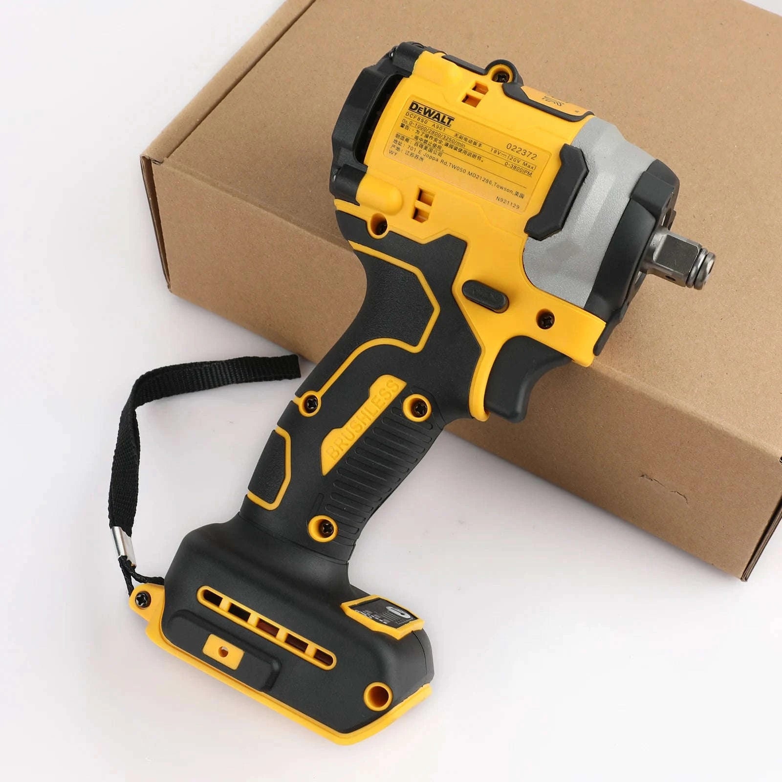 20V Brushless Impact Driver, 1/4" Hex 3-Speed Cordless Power Tool-Charge Kit / United States
