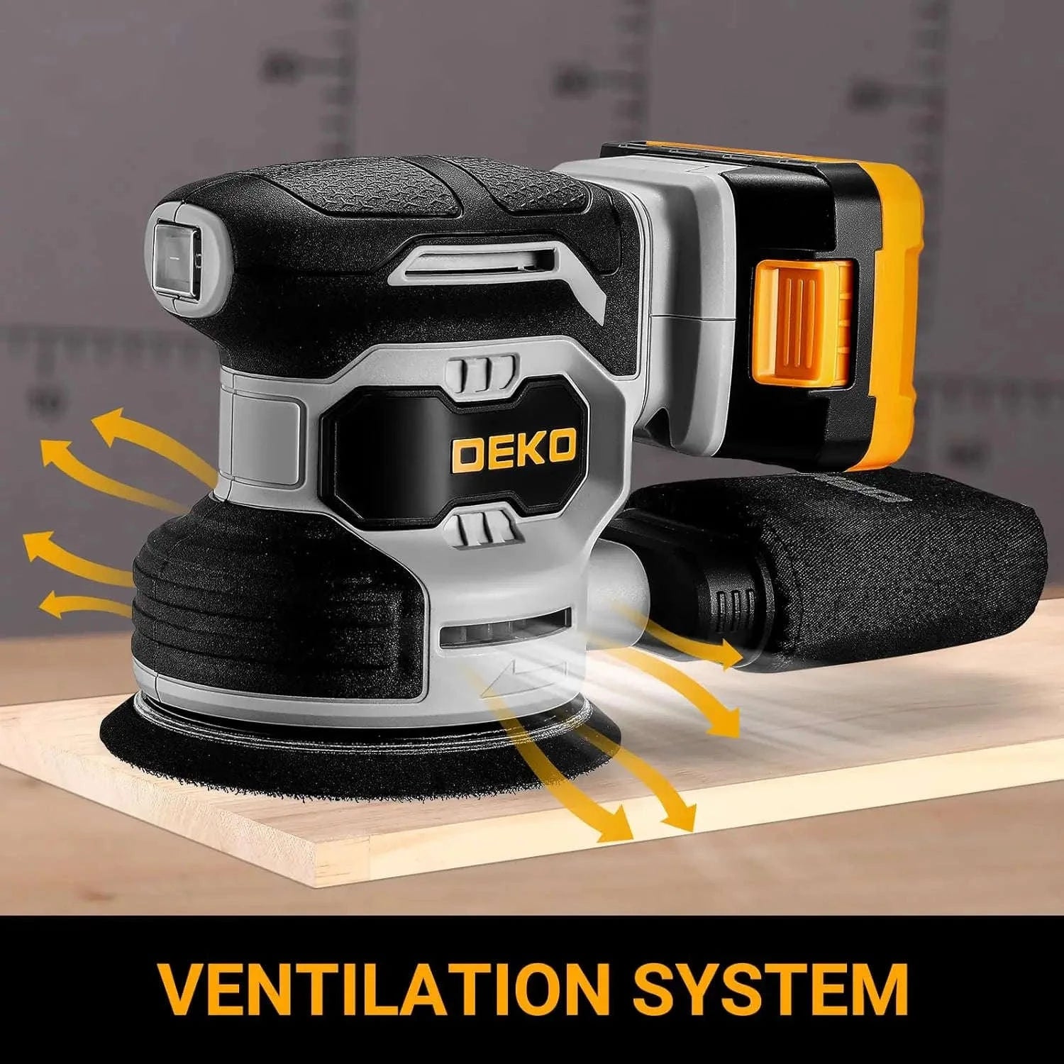 20V Cordless Orbital Sander 125 mm-One Battery / spain