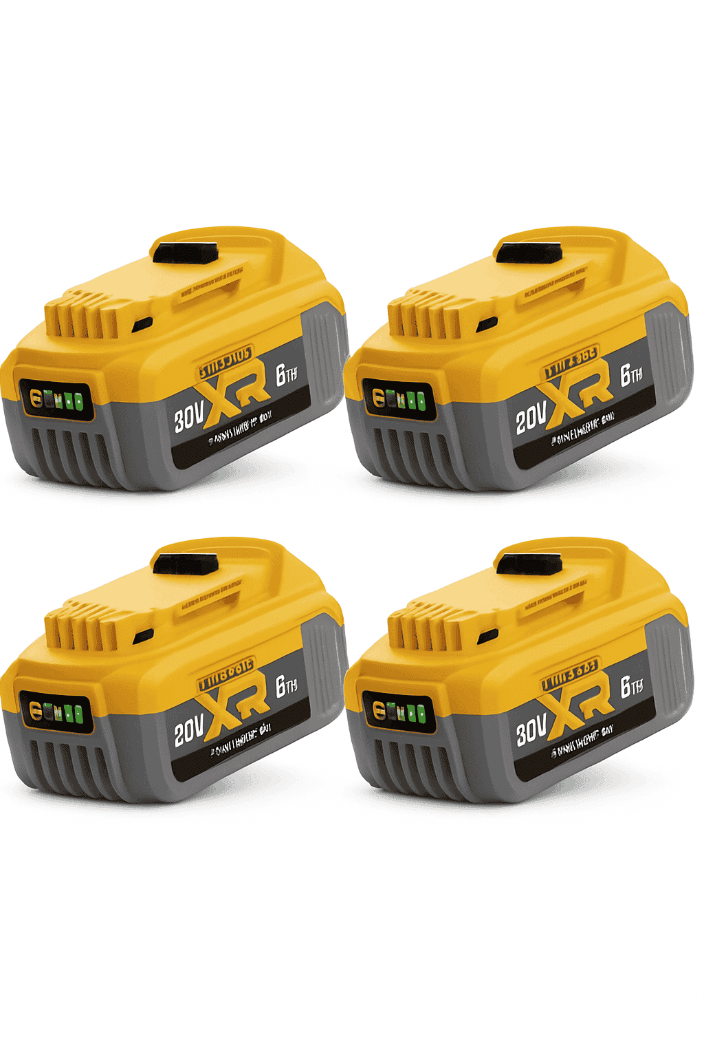 20V Replacement Battery Pack 8000mAh Li-Ion Compatible with DCB200 DCB205 DCB206 DCB210-3PCS / United States