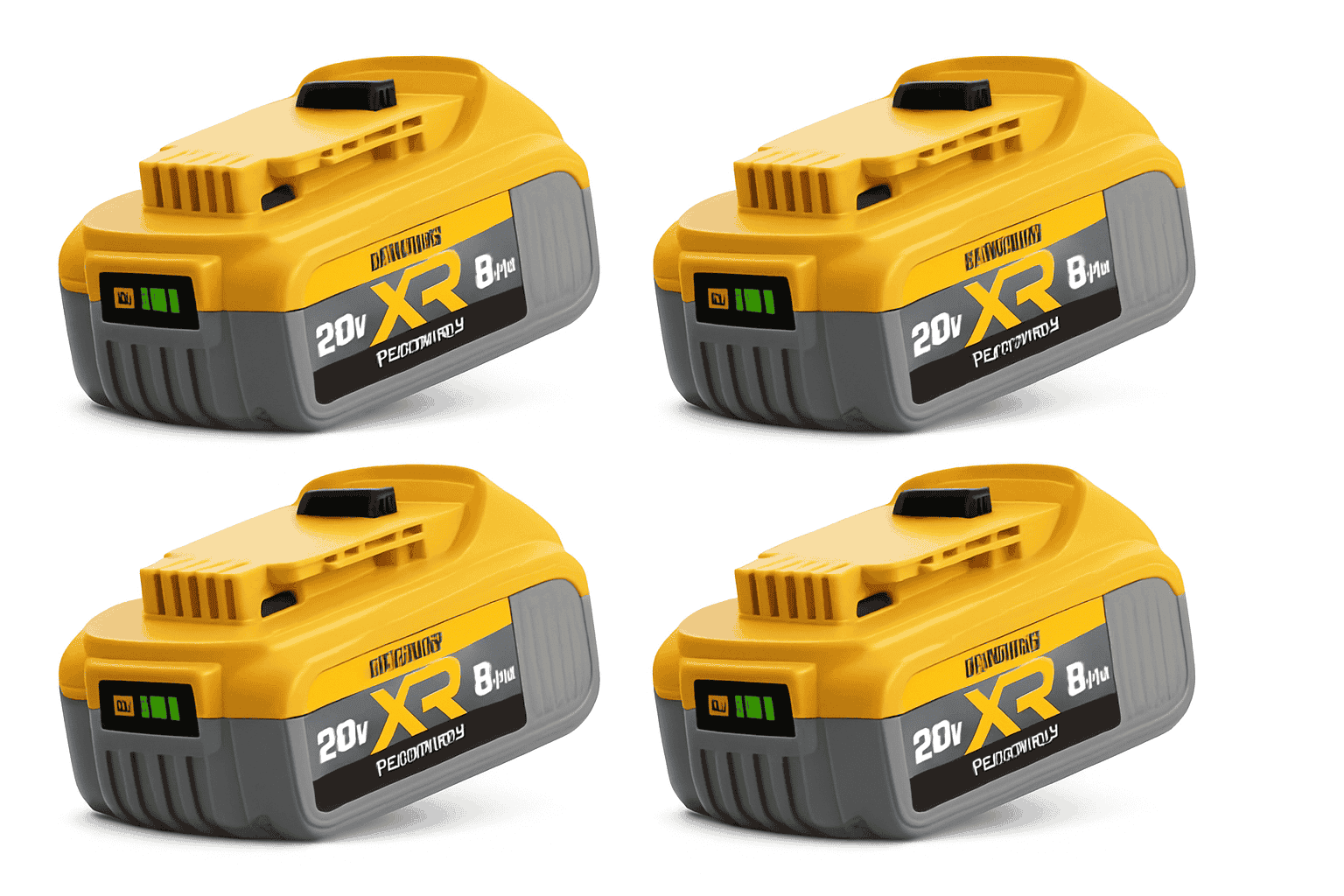 20V Replacement Battery Pack 8000mAh Li-Ion Compatible with DCB200 DCB205 DCB206 DCB210-3PCS / United States