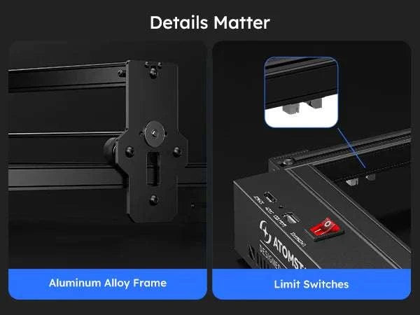 20W Laser Engraver with 400×400mm Area & Bluetooth Control-A10 PRO V2 / United States / US Plug