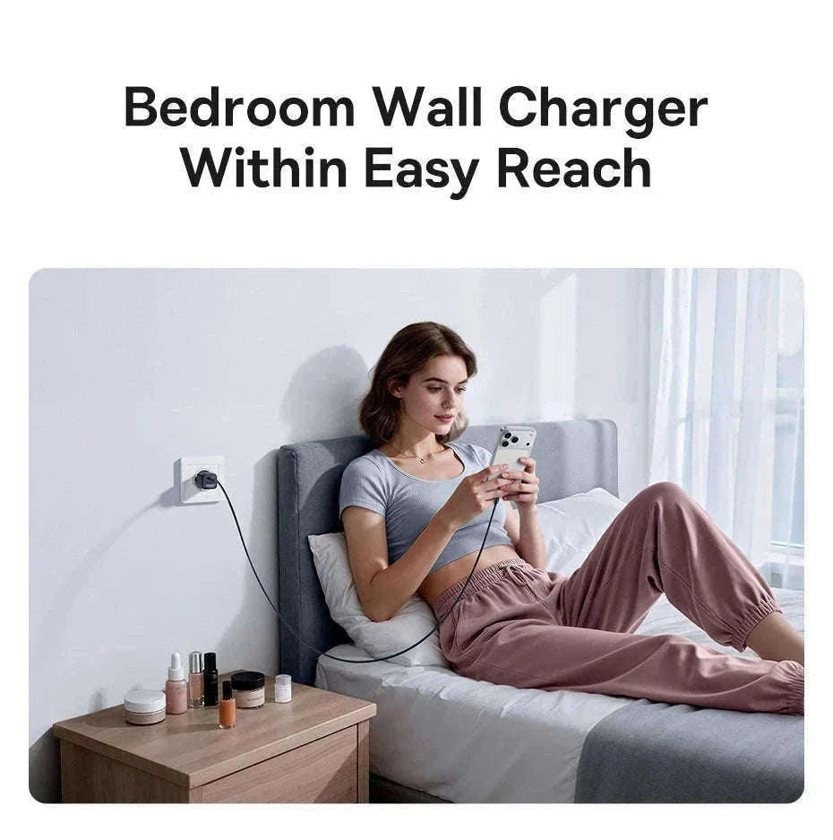 20W USB-C PD Fast Charger Compact Wall Adapter for iPhone-20W Mini White