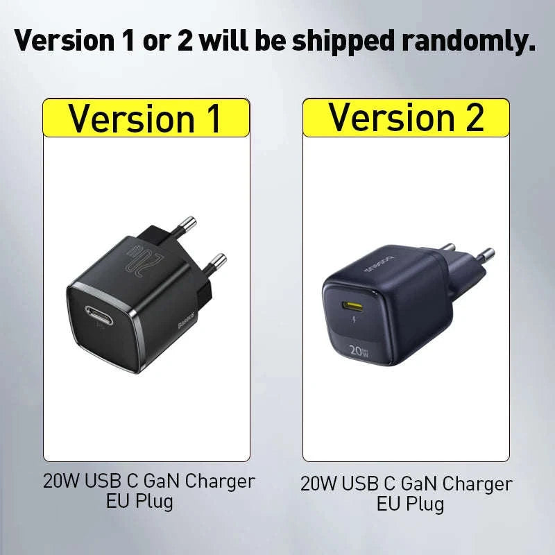 20W USB-C PD Fast Charger Compact Wall Adapter for iPhone-20W Mini White