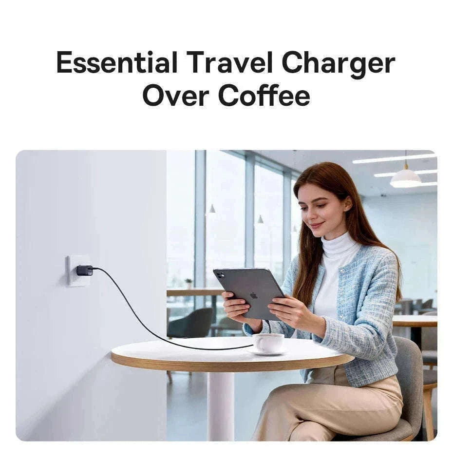 20W USB-C PD Fast Charger Compact Wall Adapter for iPhone-20W Mini White
