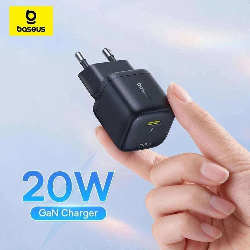 20W USB-C PD Fast Charger Compact Wall Adapter for iPhone-20W Mini White