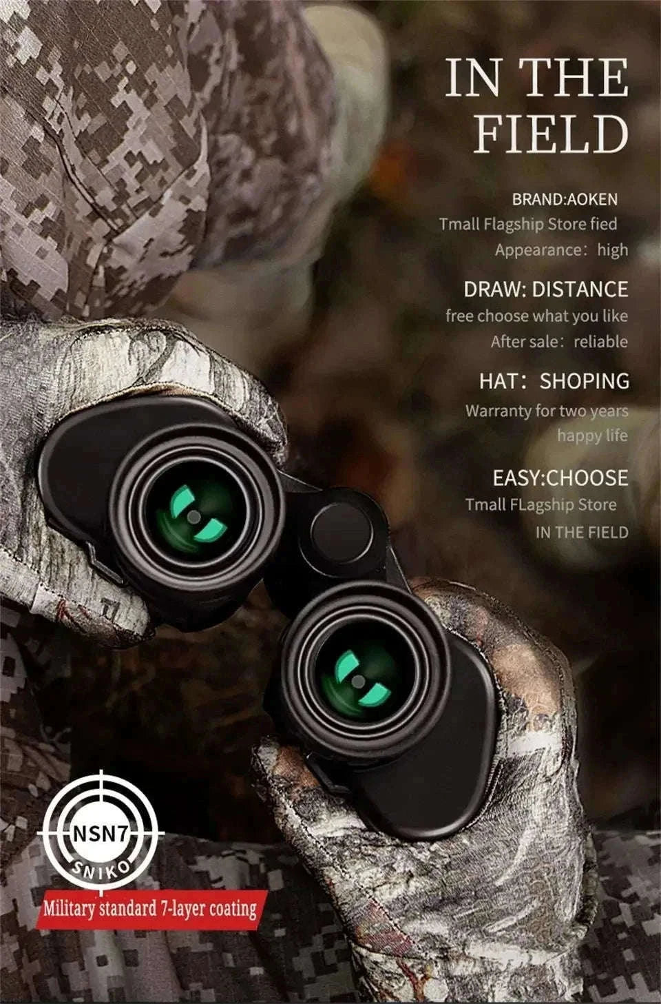 20x50 Binoculars for Bird Watching and Outdoor Viewing-Black 20X50