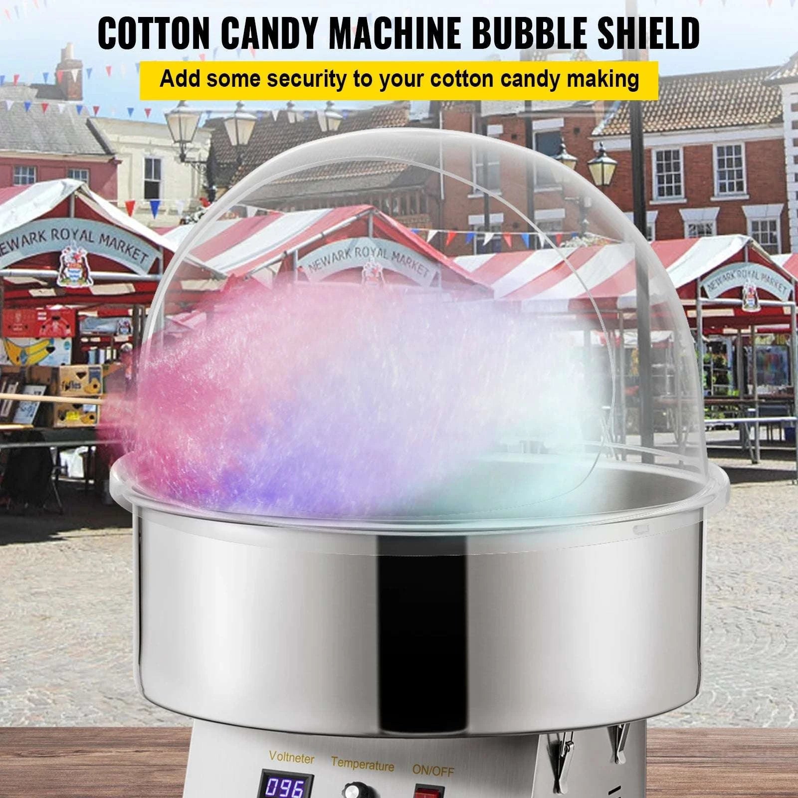 21" Cotton Candy Machine Cover Clear Acrylic Shield Dome-United States