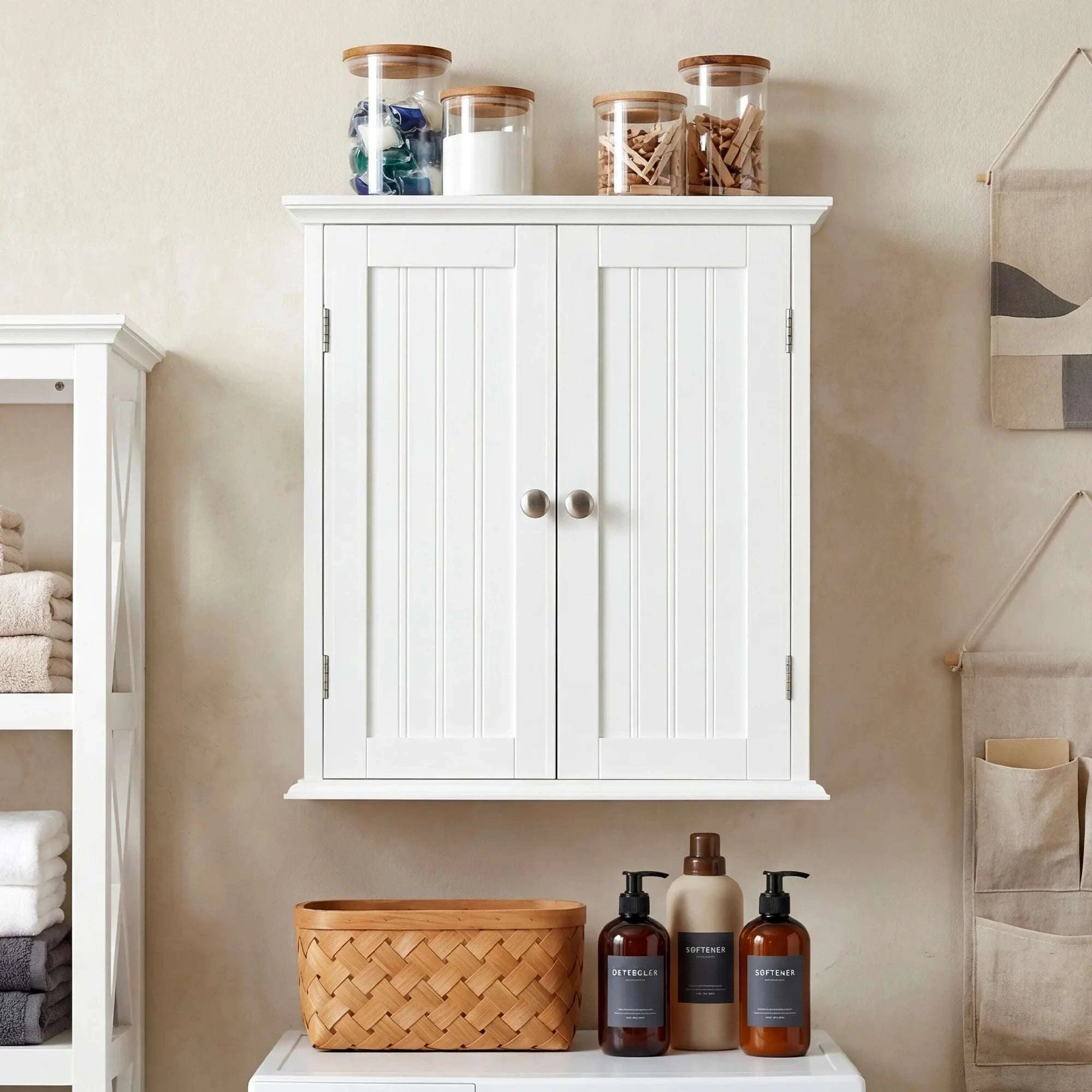 21 Inch Slim Storage Dresser with 5 Drawers for Small Spaces-Ivory / United States
