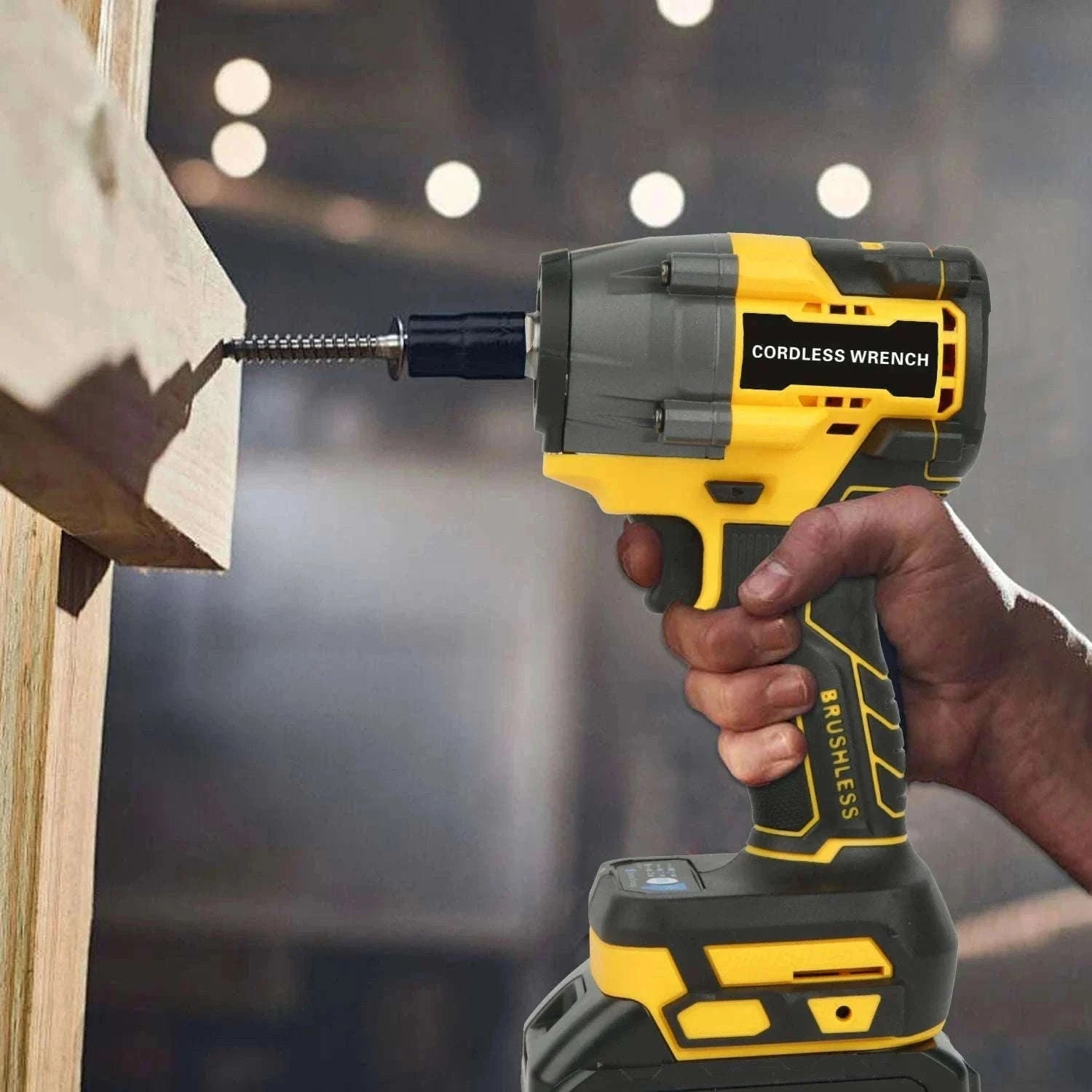 21V Brushless Cordless Impact Wrench 480Nm 2-in-1 Drill Driver Kit-Blue TypeA / france / EU
