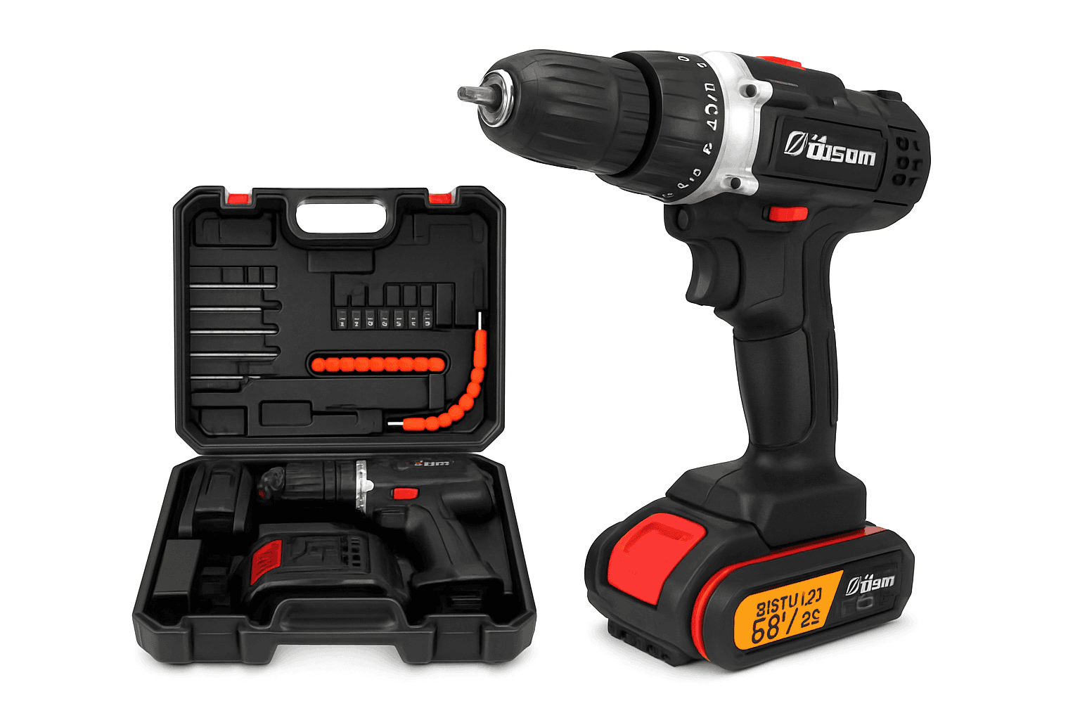 21V Cordless Impact Drill and Electric Screwdriver-2 Battery PlasticBox / GERMANY