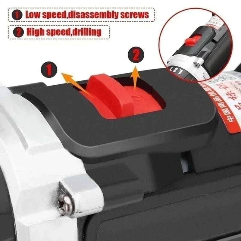 21V Cordless Impact Drill and Electric Screwdriver-2 Battery PlasticBox / GERMANY