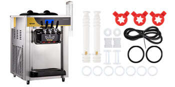 22-30 L/H Soft Serve Ice Cream Machine Desktop Tricolor-United States