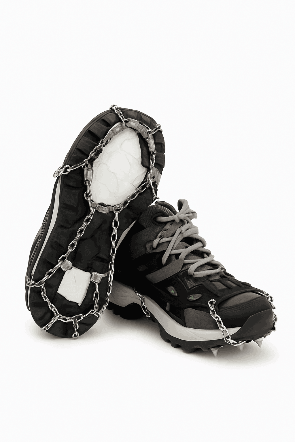 22-Tooth Ice Gripper Crampons for Hiking and Snow Walking-XB-22-L