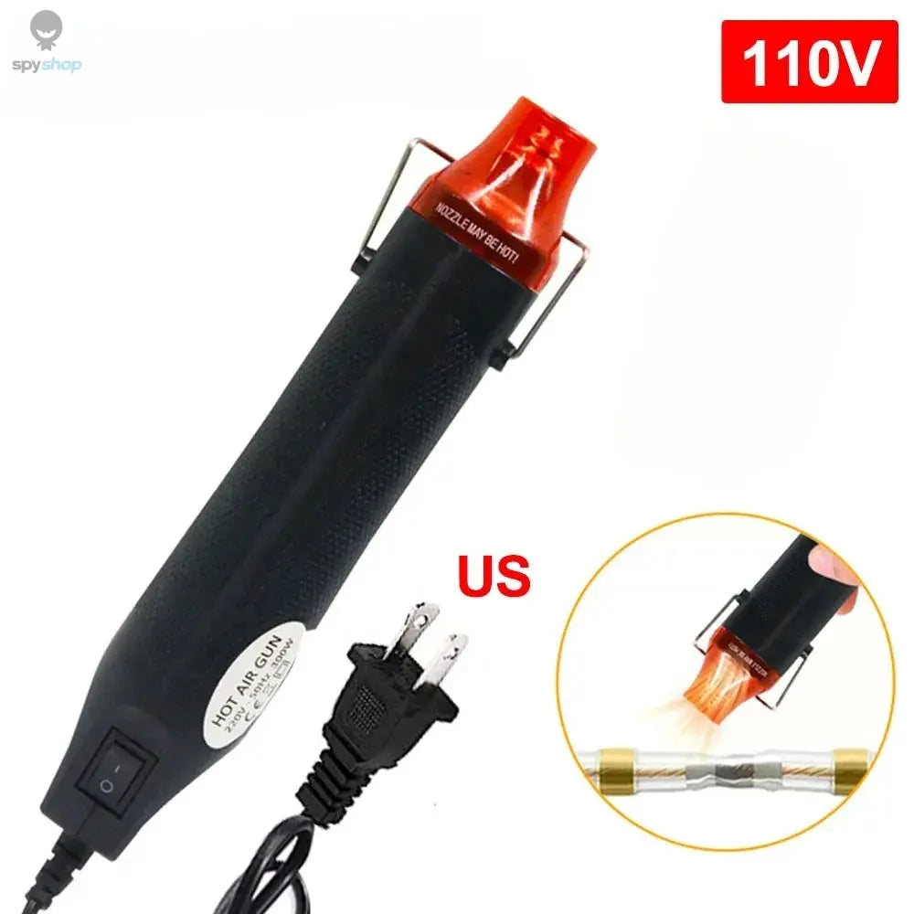 220/110V Hot Air Gun DIY Tool Heat Electric Power Tool Mini Soldering Temperature Crafts Blower with Supporting Seat Shrink 