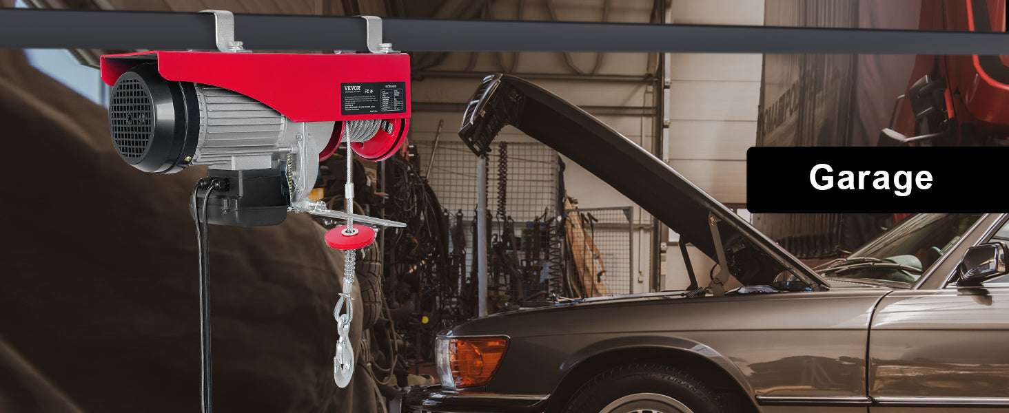 2200 lbs Electric Hoist with 40ft Cable & Wired Remote Control-2200 lbs Wired / spain