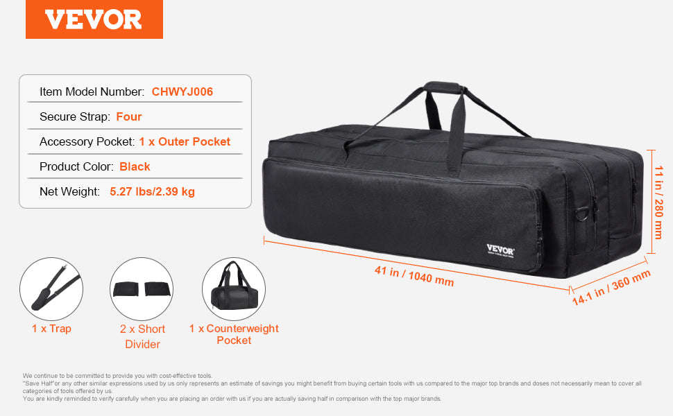 22in Shock-Absorb Telescope Storage Bag with Fixed Buckles, Multi-Pocket & Detachable Divider-M Backpack / United States