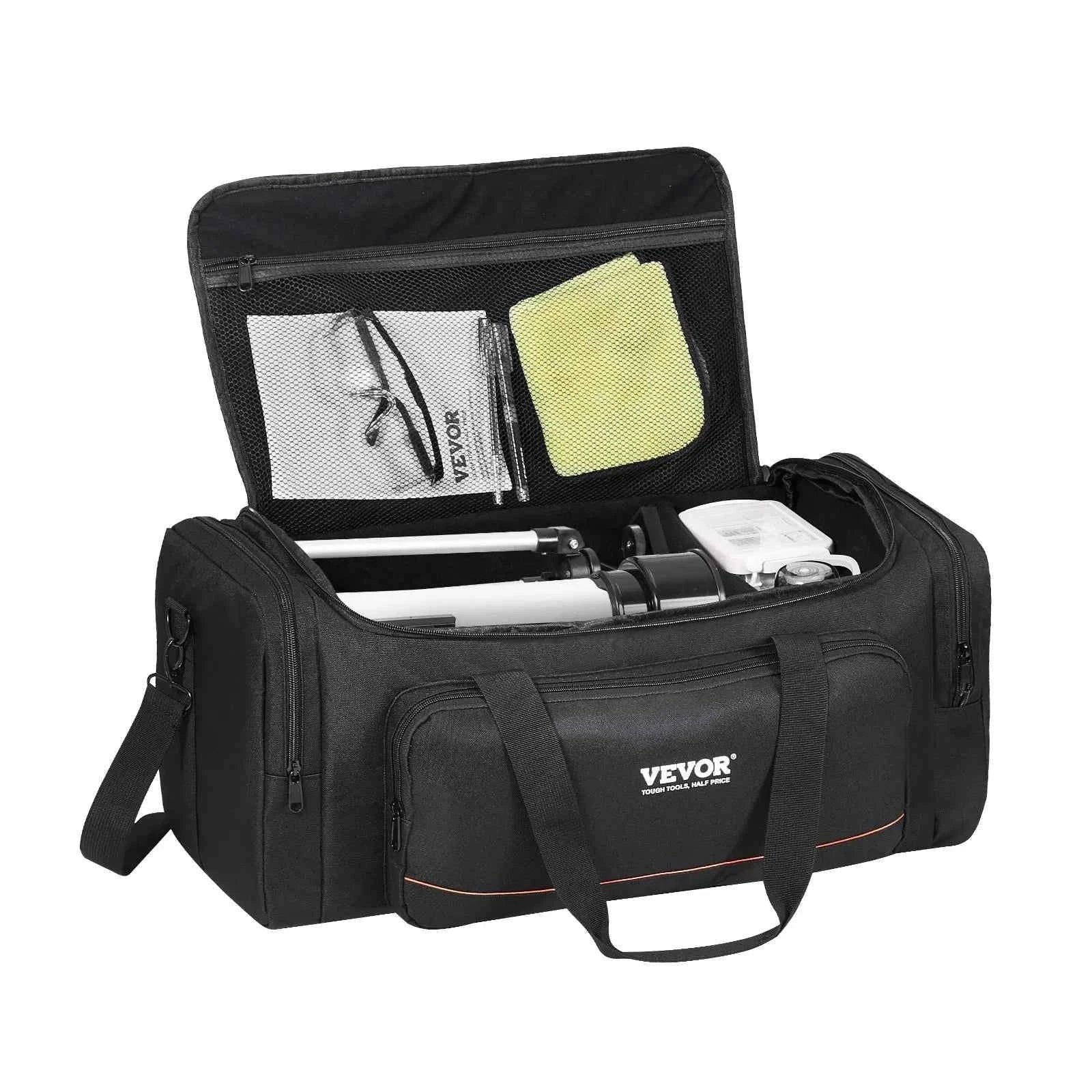 22in Shock-Absorb Telescope Storage Bag with Fixed Buckles, Multi-Pocket & Detachable Divider-M Backpack / United States