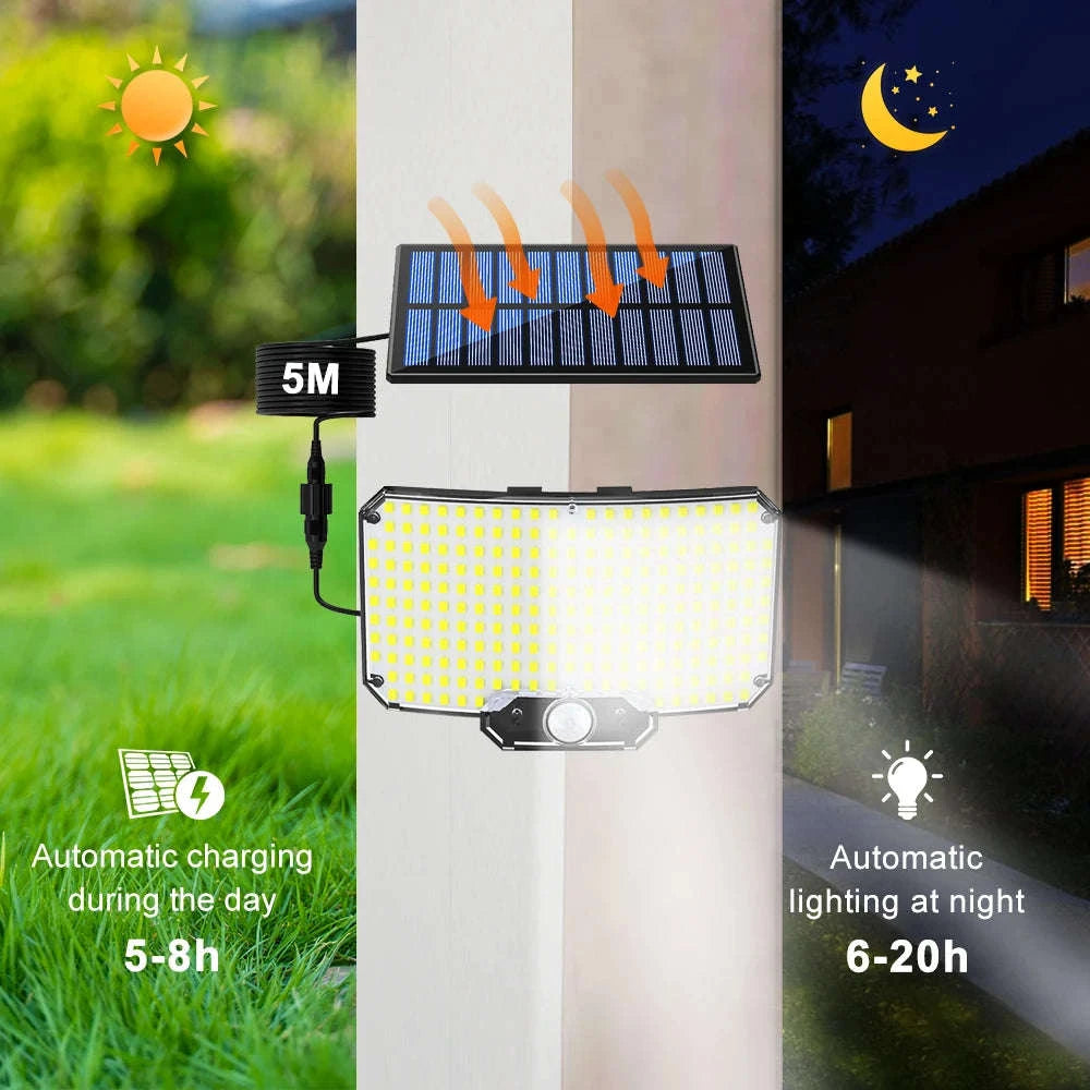 234 LED Solar Security Light with Outdoor Motion Sensor-234 LED