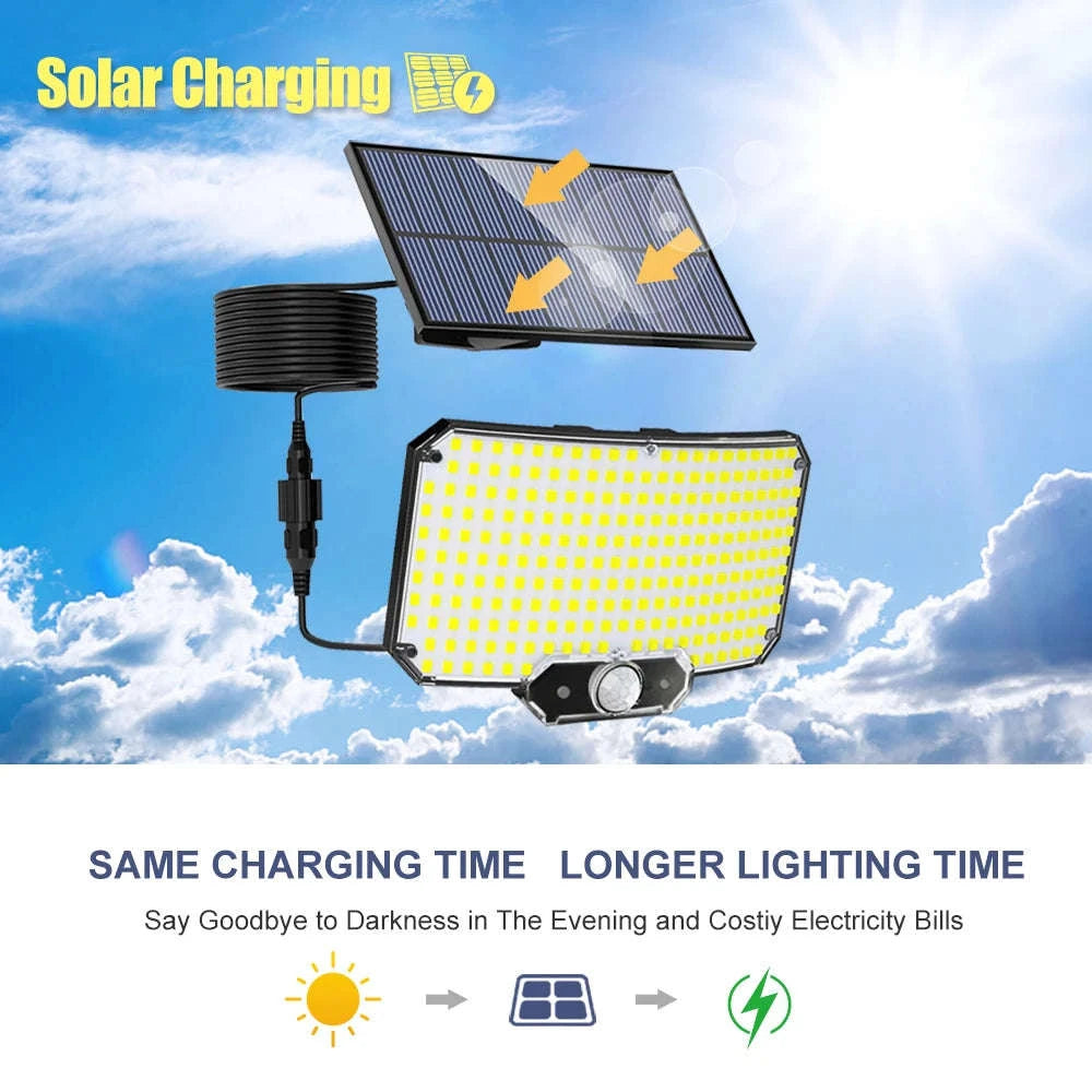 234 LED Solar Security Light with Outdoor Motion Sensor-234 LED